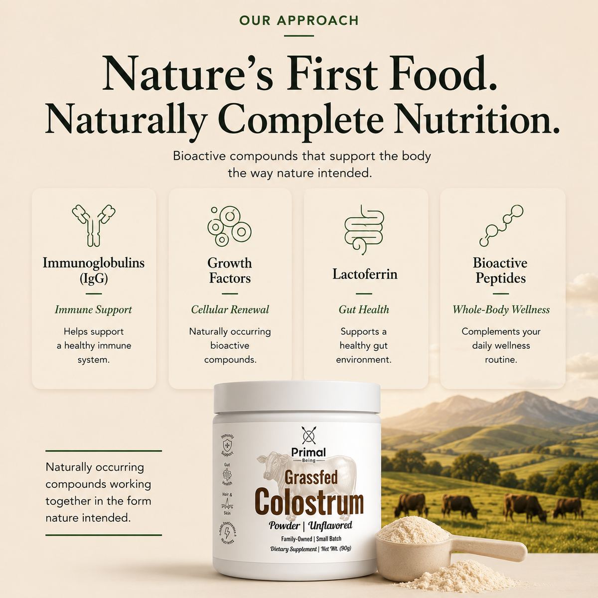 Grassfed Bovine Colostrum what is inside and how it is made