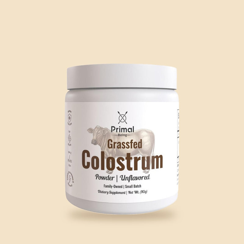 Primal Being Grassfed Bovine Colostrum jar front