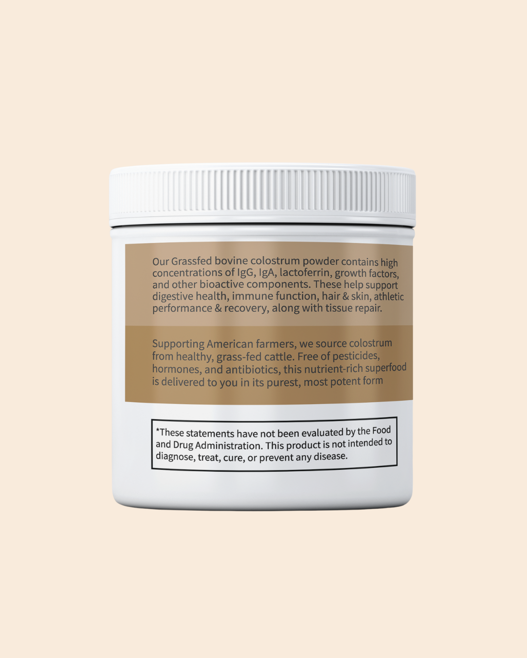 Primal Being Grassfed Beef Colostrum - Supports Immunity, Gut Health, Hair, Anti-Aging, Athletic Performance, Recovery- 3g per Serving